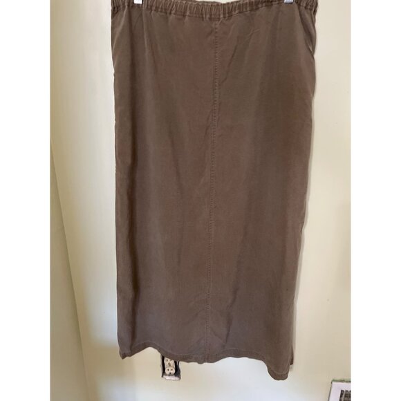 Valerie Stevens Womens Brown Tencel Midi Skirt M Boho Lagenlook - Picture 4 of 9